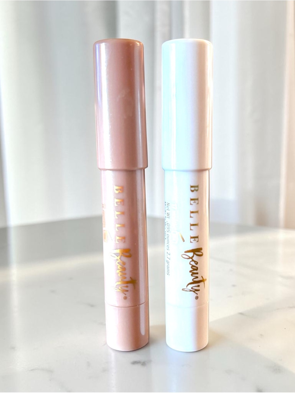 💎 x2 Belle Beauty So Shady Long Wear Shadow Stick in Cloud & Golden Bundle
